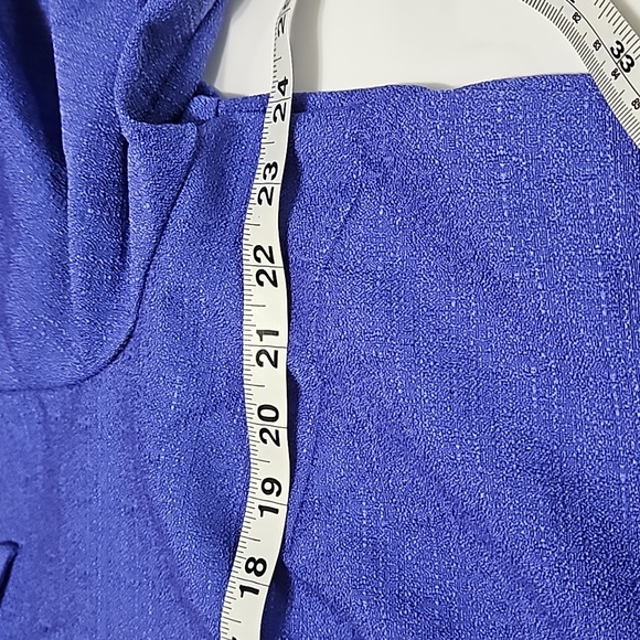 Sag Harbor Dress Jacket Shirt Purple Size 20W Button Down Top #W-536 - Picture 8 of 9